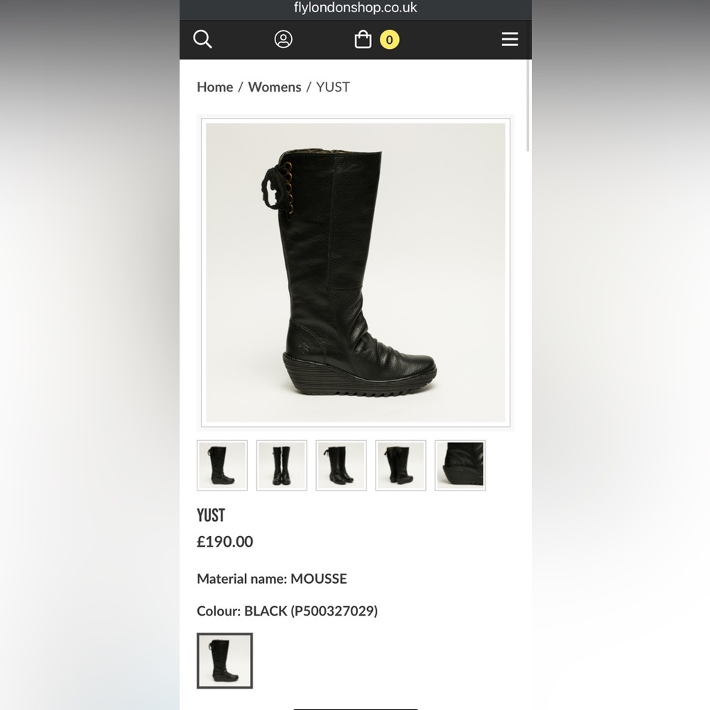 Stylish tall fly London boots